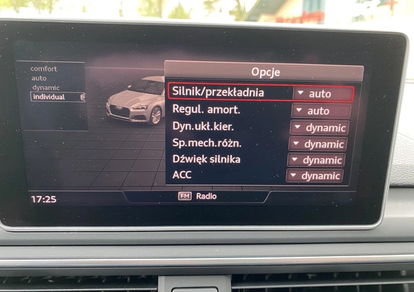 Audi RS5 cena 227999 przebieg: 96800, rok produkcji 2018 z Choszczno małe 781